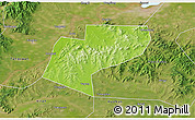 Physical 3D Map of Jiamusi Shi, satellite outside