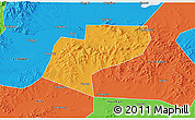 Political 3D Map of Jiamusi Shi