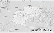 Silver Style 3D Map of Jiamusi Shi