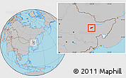 Gray Location Map of Jiamusi Shi