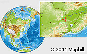 Physical Location Map of Jiamusi Shi