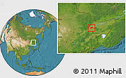 Satellite Location Map of Jiamusi Shi
