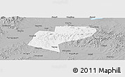 Gray Panoramic Map of Jiamusi Shi