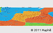 Political Panoramic Map of Jiamusi Shi