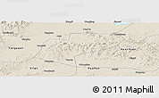 Shaded Relief Panoramic Map of Jiamusi Shi