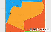 Political Simple Map of Jiamusi Shi