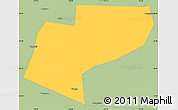 Savanna Style Simple Map of Jiamusi Shi