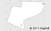 Silver Style Simple Map of Jiamusi Shi, cropped outside