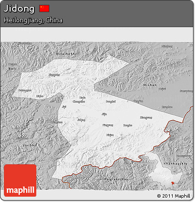 Gray 3D Map of Jidong