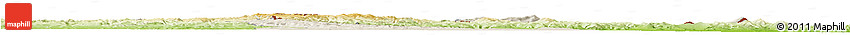 Shaded Relief Horizon Map of Jidong, physical outside