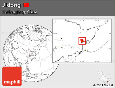 Blank Location Map of Jidong