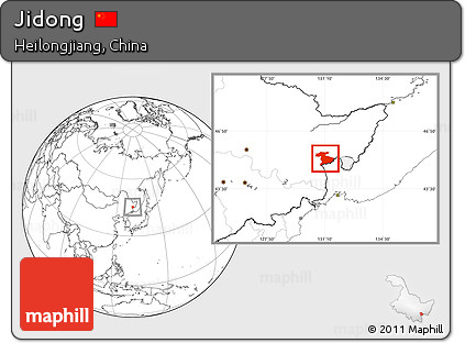 Blank Location Map of Jidong