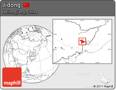 Blank Location Map of Jidong