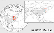 Blank Location Map of Jidong, highlighted country, within the entire country