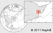 Blank Location Map of Jidong, highlighted country
