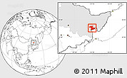 Blank Location Map of Jidong, highlighted parent region
