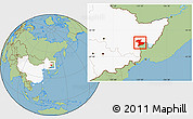 Savanna Style Location Map of Jidong, highlighted country