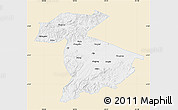 Classic Style Map of Jidong, single color outside