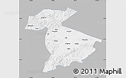 Gray Map of Jidong, single color outside