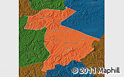 Political Map of Jidong, darken
