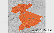 Political Map of Jidong, lighten, desaturated