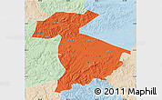 Political Map of Jidong, lighten