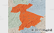 Political Map of Jidong, lighten, semi-desaturated