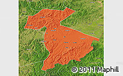 Political Map of Jidong, satellite outside