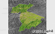 Satellite Map of Jidong, desaturated