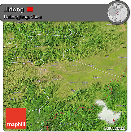 Satellite Map of Jidong