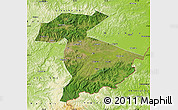 Satellite Map of Jidong, physical outside
