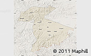 Shaded Relief Map of Jidong, lighten
