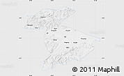 Silver Style Map of Jidong, single color outside