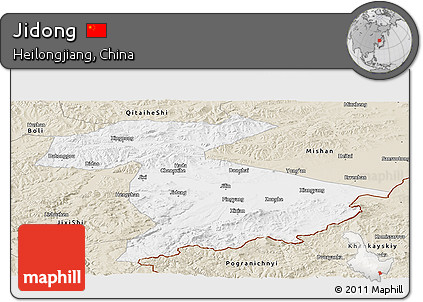 Classic Style Panoramic Map of Jidong