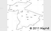 Blank Simple Map of Jidong, cropped outside
