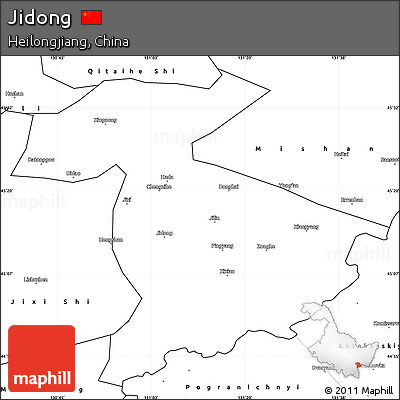 Blank Simple Map of Jidong