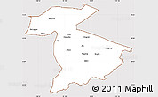 Classic Style Simple Map of Jidong, cropped outside