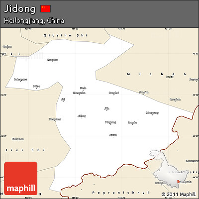 Classic Style Simple Map of Jidong