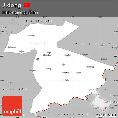 Gray Simple Map of Jidong