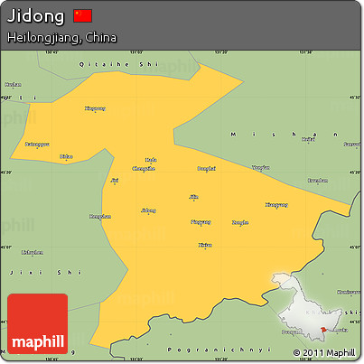 Savanna Style Simple Map of Jidong