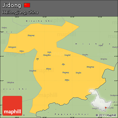 Savanna Style Simple Map of Jidong