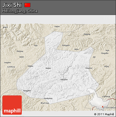 Classic Style 3D Map of Jixi Shi