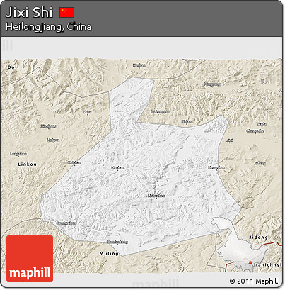 Classic Style 3D Map of Jixi Shi