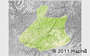 Physical 3D Map of Jixi Shi, desaturated