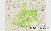 Physical 3D Map of Jixi Shi, shaded relief outside