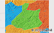 Political 3D Map of Jixi Shi