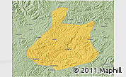 Savanna Style 3D Map of Jixi Shi