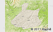 Shaded Relief 3D Map of Jixi Shi, physical outside
