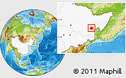 Physical Location Map of Jixi Shi, highlighted country