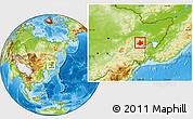 Physical Location Map of Jixi Shi